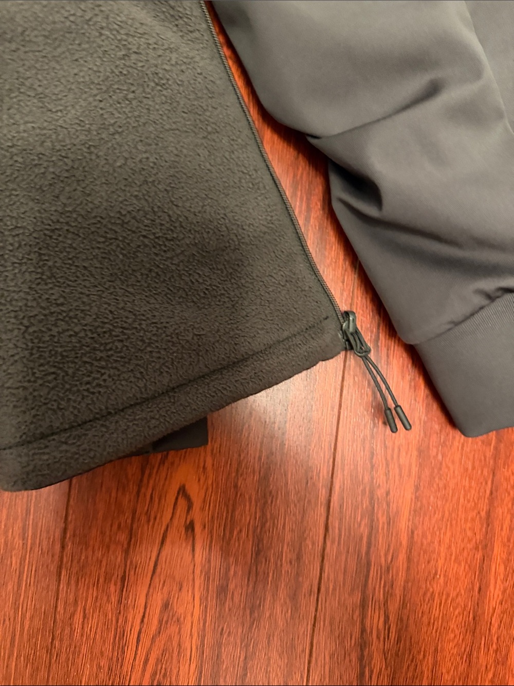 Uniqlo Reversible fleece Dark green Hooded Zip Jacket - Picture 7 of 10